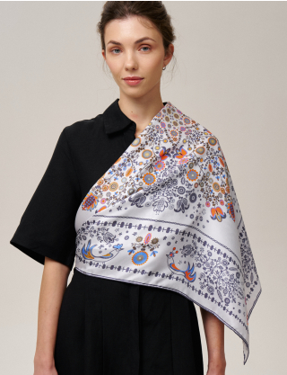 Картинка Шовкова хустина «Слобожанщина. Ранкова роса»